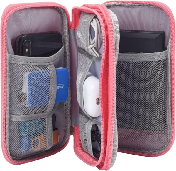 Electronic Organizer Travel USB Cable Accessories Bag/Case,Waterproof for Power Bank,Charging Cords,Chargers,Mouse ,Earphones Flash Drive - Image 4