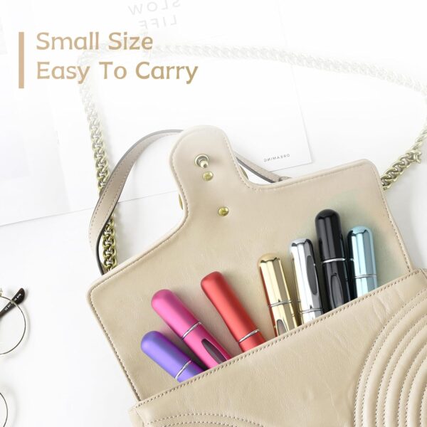 4 Pcs 5ml Portable Mini Refillable Perfume Atomizer Spray Bottle Scent Pump Case for Travel - Image 6