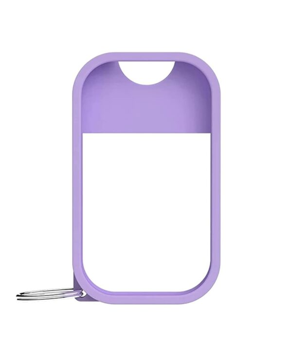 Touchland Mist Case for Power Mist and Glow Mist (1FL OZ), Protective and Stylish Hand Sanitizer Spray Accessory, Silicone Case with Keyring, Purple Haze