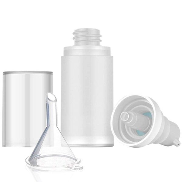 3pcs 20ml Sterile Airless Pump Bottle with Funnel Easy to Carry and Fill Matte Lotion Bottles For Travel - Image 2