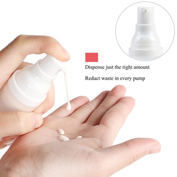 3pcs 20ml Sterile Airless Pump Bottle with Funnel Easy to Carry and Fill Matte Lotion Bottles For Travel - Image 4