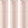 1 oz Airless Pump Bottles, Travel Lotion Container, Skincare Containers for Moisturizer(Plastic, Pink Matte, 3Pcs)