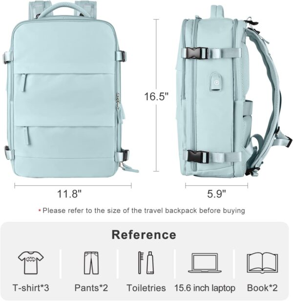 coofay Personal Item Travel Backpack For Women Men Airline Approved Carry On Backpack Flight Approved Waterproof Sports Luggage Backpack Casual Daypack Small Hiking Backpack - Image 2