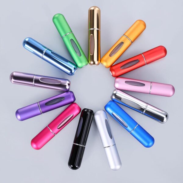 Travel Mini perfume Refillable Atomizer Container, Portable , Travel Size , Scent Pump Case, Fragrance Empty spray bottle for Traveling and Outgoing 5ml (2Pcs) - Image 8