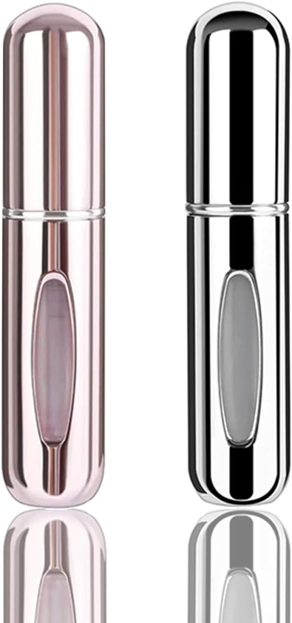 2 pcs Mini Perfume Travel Refillable Bottles-5ml Portable Atomizer Sprayer,Empty Pump Container for Traveling and Outgoing