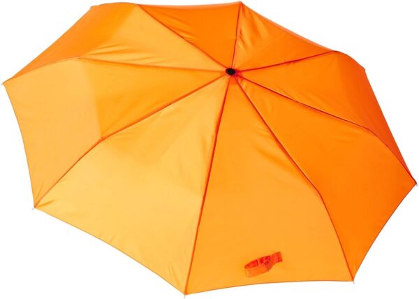 Lewis N. Clark Travel Umbrella Windproof & Water Repellent Fabric, Automatic Open Close & 1 Year Warranty, Orange - Image 10