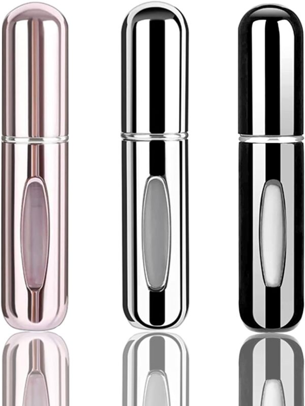 3 PCS Mini Perfume Atomizer Bottles,5ml Spray Container,Portable Size Refillable Pump for Traveling and Outgoing