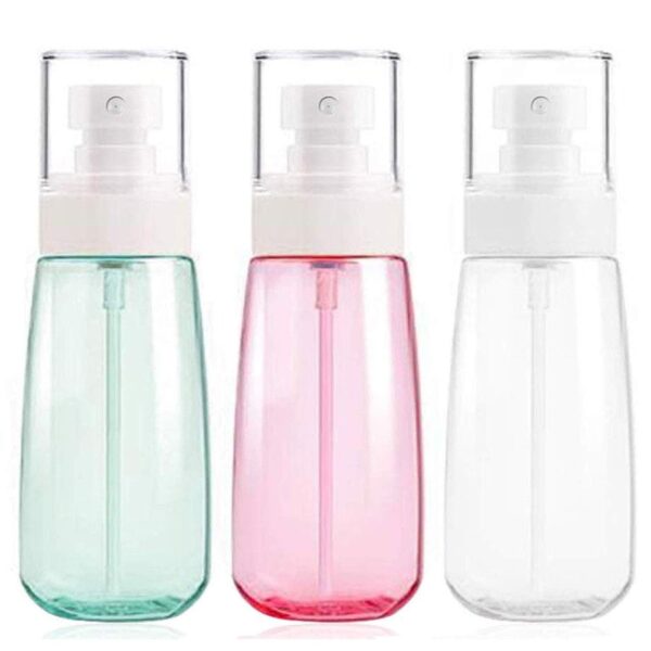 Cosywell Fine Mist Spray Bottle TSA Approved 3.4oz/ 100ml Empty Cosmetic Refillable Travel Containers Plastic Hair Spray Bottle Sprayer for Perfume Skincare Makeup Lotion (3color)