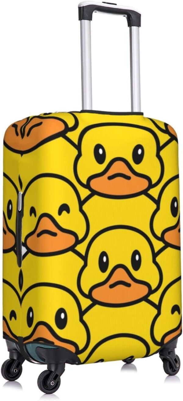 Fsugnioe Cartoon Rubber Duck Elastic Travel Luggage Cover Travel Suitcase Protective Cover For Trunk Case Apply To 19''-32'' Suitcase Covermedium - Image 3