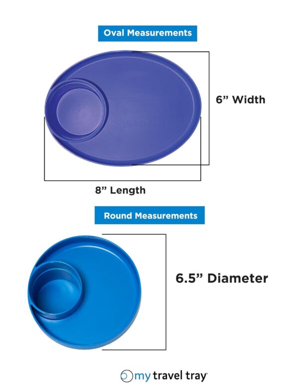 My Travel Tray Round, USA Made. Easily Convert Your existing Cup Holder to a Tray and Cup Holder for use in a Car Seat, Booster, Stroller, Golf Cart and Anywhere You Have a Cup Holder! (Dino Green) - Image 9