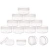 10 Gram Sample Containers with Lids, 10Pcs Clear Sample Jars, Small Cosmetic Travel Containers for Makeup, Lotion, Cream, Powder, 10 ML Mini Containers with Lids