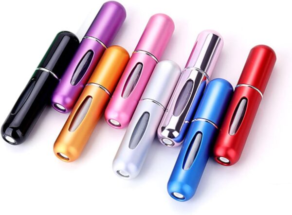 Travel Mini perfume Refillable Atomizer Container, Portable , Travel Size , Scent Pump Case, Fragrance Empty spray bottle for Traveling and Outgoing 5ml (2Pcs) - Image 9