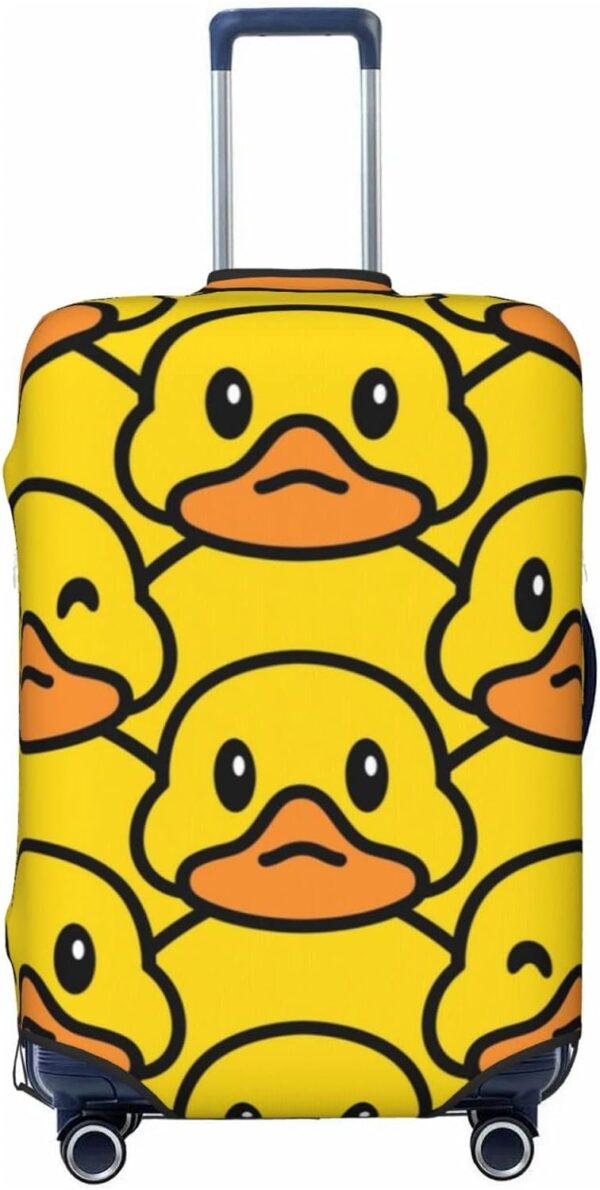 Fsugnioe Cartoon Rubber Duck Elastic Travel Luggage Cover Travel Suitcase Protective Cover For Trunk Case Apply To 19''-32'' Suitcase Covermedium