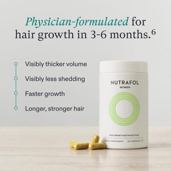 Nutrafol Women's Hair Growth Supplements, Ages 18-44, Clinically Proven for Visibly Thicker and Stronger Hair, Dermatologist Recommended - 1 Month Supply - Image 2