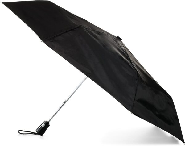 Totes NeverWet technology, Auto Open Auto Close, Black 43" arc Umbrella, Medium - Image 3