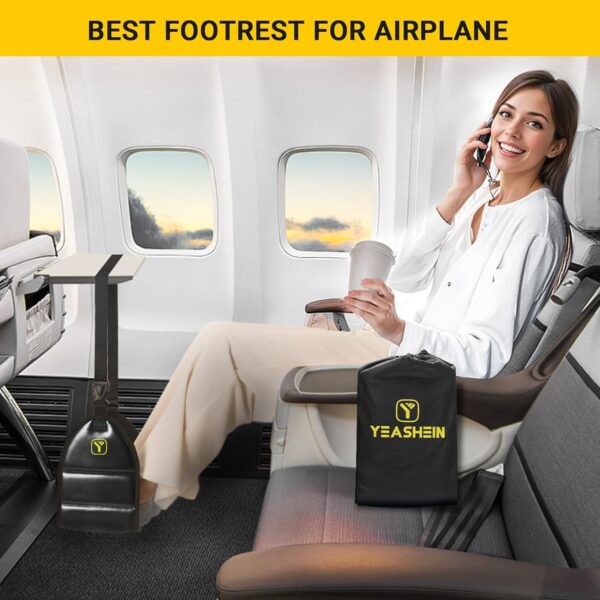 Airplane Foot Rest with Memory Foam Desk Foot Hammock Travel Foot Rest Foot and Heel Hammock Airplane Travel Accessories - Image 7