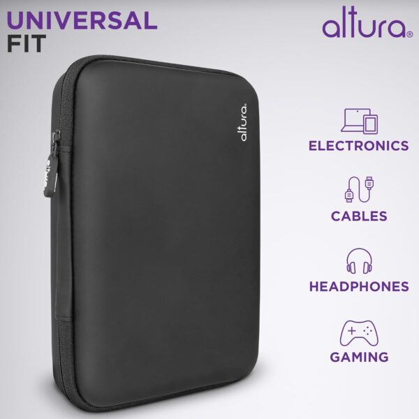 Altura Photo Electronic Organizer Travel Case, Hard Protective EVA Cord Travel Pouch - Tech Power Bank & Charger and Cable Case Carrying Bag - Travel Case Accessories & Cruise Essentials Must Haves - Image 5