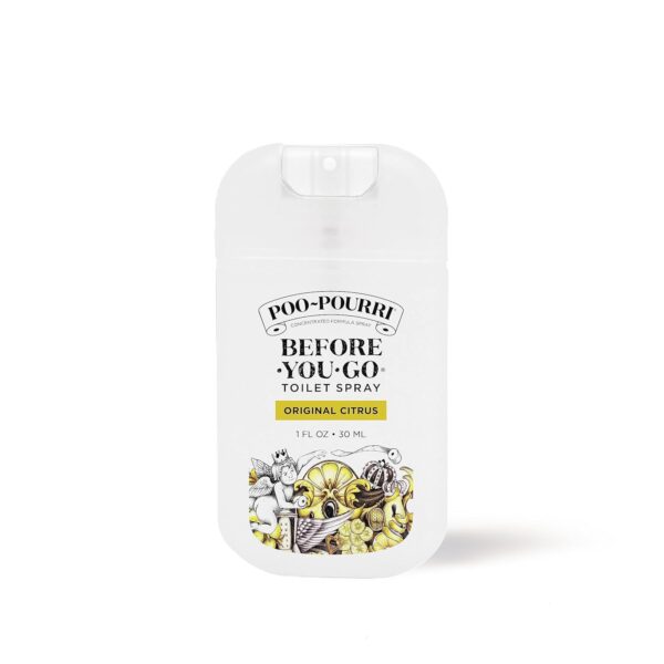 Poo-Pourri Before-You-Go Toilet Spray, Original Citrus, 1 Fl Oz Pocket Travel Size - Lemon, Bergamot and Lemongrass