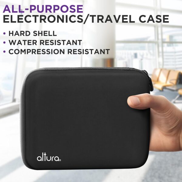 Altura Photo Electronic Organizer Travel Case, Hard Protective EVA Cord Travel Pouch - Tech Power Bank & Charger and Cable Case Carrying Bag - Travel Case Accessories & Cruise Essentials Must Haves - Image 2