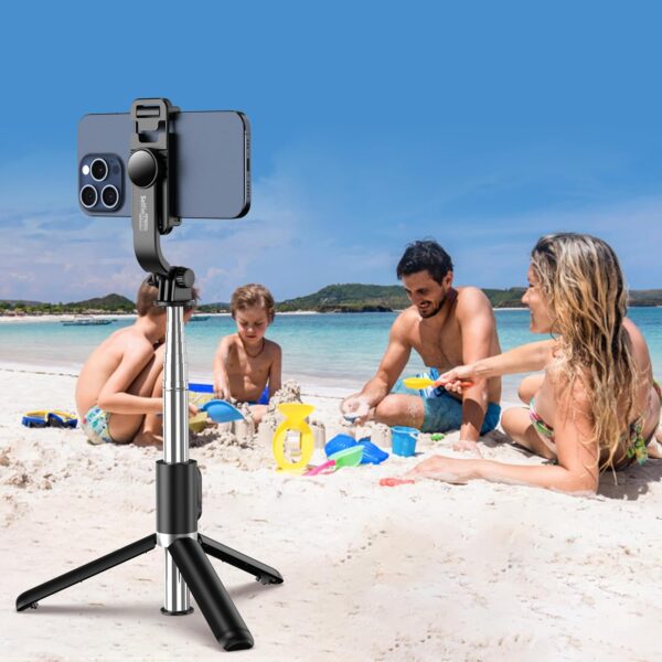 Selfie Stick Tripod, All in One Extendable & Portable Selfie Stick with Wireless Remote Compatible with iPhone 14 13 12 11 pro Xs Max Xr X 8 7, Galaxy Note10/S20/S10/OnePlus 9/9 PRO etc - Image 8