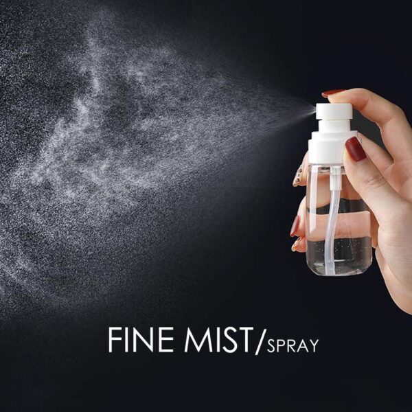 Cosywell Fine Mist Spray Bottle TSA Approved 3.4oz/ 100ml Empty Cosmetic Refillable Travel Containers Plastic Hair Spray Bottle Sprayer for Perfume Skincare Makeup Lotion (3color) - Image 3