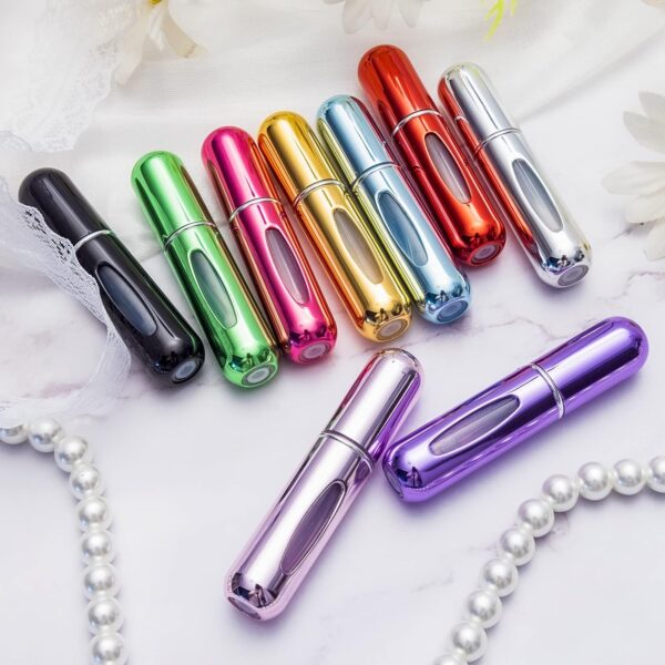 Portable Mini Refillable Perfume Atomizer Bottle Spray, Scent Pump Case for Travel (5ml, 4 Pack) 4 - Image 3