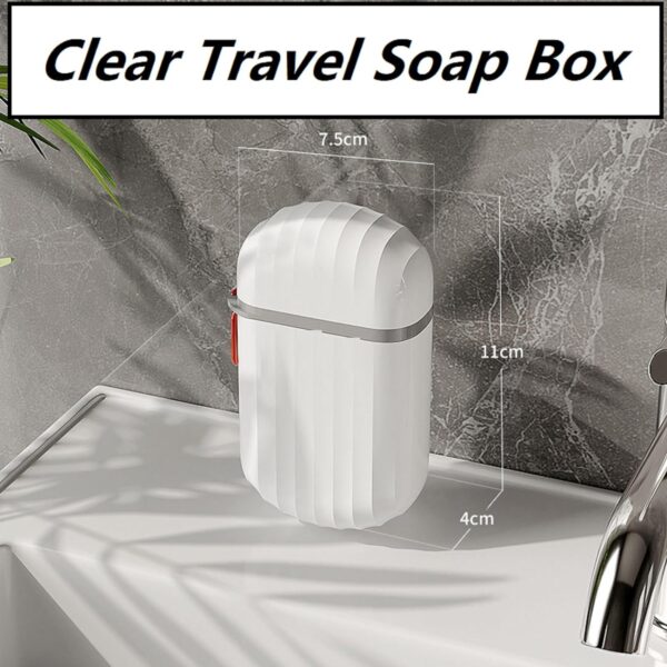 Travel Soap Case, Soap Container for Traveling Leak Proof, Clear Travel Soap Box- Portable Travel Soap Case, Shampoo Conditioner Bar Soap Travel Holder (Color-A) - Image 6