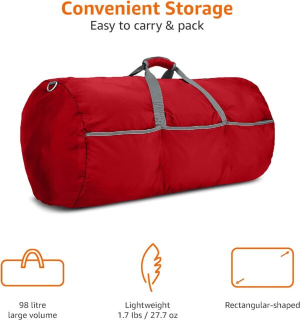 Amazon Basics Large Nylon Duffel Bag - Image 4