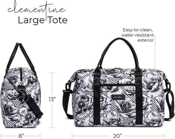 Clementine Tote Bag | Weekender Bags for Women | Perfect Travel Bags for Women, Overnight Bag, and Gym Bag for Women - Image 2