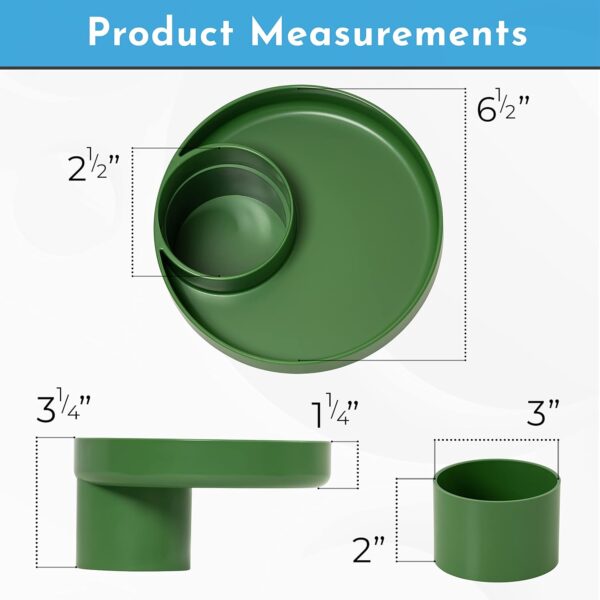 My Travel Tray Round, USA Made. Easily Convert Your existing Cup Holder to a Tray and Cup Holder for use in a Car Seat, Booster, Stroller, Golf Cart and Anywhere You Have a Cup Holder! (Dino Green) - Image 5