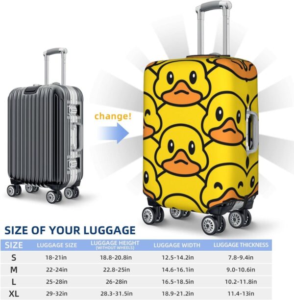 Fsugnioe Cartoon Rubber Duck Elastic Travel Luggage Cover Travel Suitcase Protective Cover For Trunk Case Apply To 19''-32'' Suitcase Covermedium - Image 6