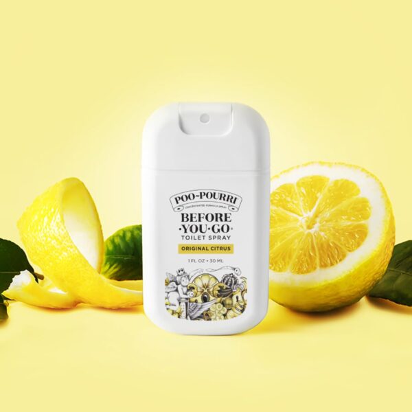 Poo-Pourri Before-You-Go Toilet Spray, Original Citrus, 1 Fl Oz Pocket Travel Size - Lemon, Bergamot and Lemongrass - Image 7