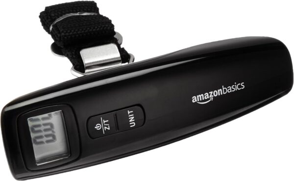 Amazon Basics Portable Digital Luggage Weight Scale, One Size, Black - Image 2