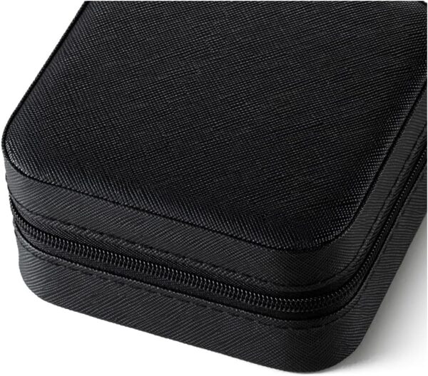 Travel Jewelry Case, Jewelry Organizer Box, Jewelry Organizer Jewelry Travel Organizer Small Jewelry Organizer Ring Organizer Necklace Organizer Earring Organizer Box - Black - Image 6