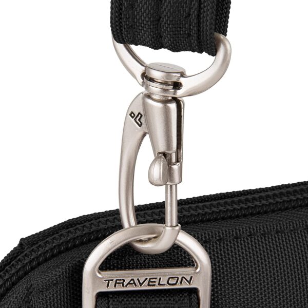 Travelon Women's Classic Convertible Crossbody & Waist Pack, Black, 8 x 7 x 2 - Image 6