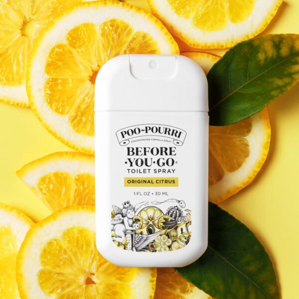 Poo-Pourri Before-You-Go Toilet Spray, Original Citrus, 1 Fl Oz Pocket Travel Size - Lemon, Bergamot and Lemongrass - Image 9