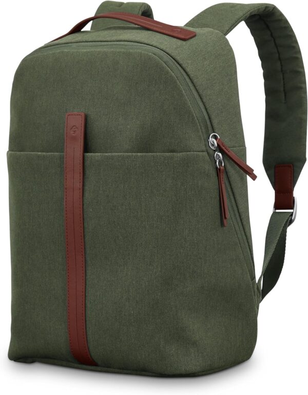 Samsonite Virtuosa Carry-On Travel Backpack with Padded Laptop Sleeve, Pine Green