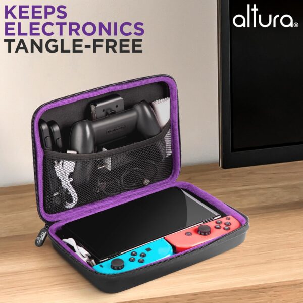 Altura Photo Electronic Organizer Travel Case, Hard Protective EVA Cord Travel Pouch - Tech Power Bank & Charger and Cable Case Carrying Bag - Travel Case Accessories & Cruise Essentials Must Haves - Image 6