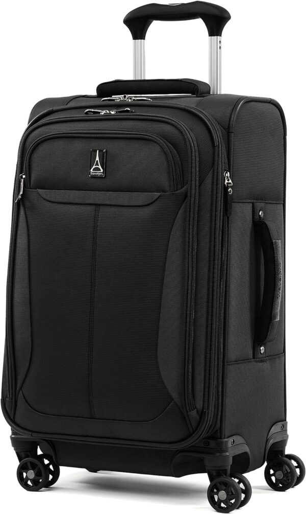 Travelpro Tourlite Softside Expandable Luggage with 4 Spinner Wheels, Lightweight Suitcase, Men and Women, Black, Carry-On 21-Inch - Image 5