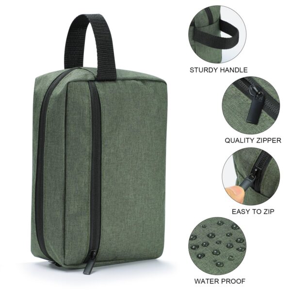 Etercycle Toiletry Bag for Men, Portable Travel Toiletry Organizer Bag,Shaving Bag for Toiletries Accessories (Army Green) - Image 2