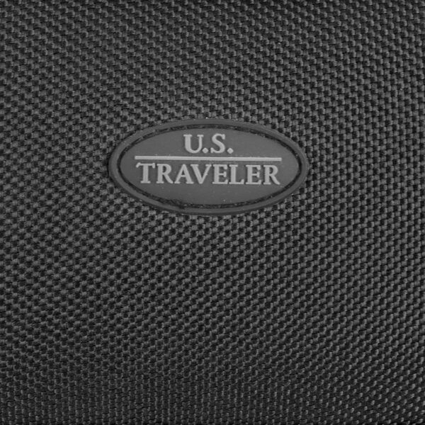 U.S. Traveler Rio Rugged Fabric Expandable Carry-on Luggage Set, Black, 2 Wheel, Set of 2 - Image 9