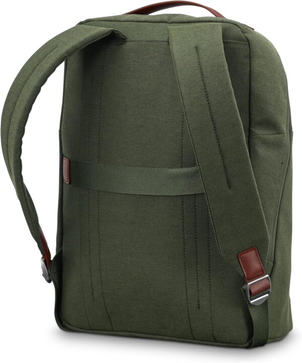 Samsonite Virtuosa Carry-On Travel Backpack with Padded Laptop Sleeve, Pine Green - Image 2