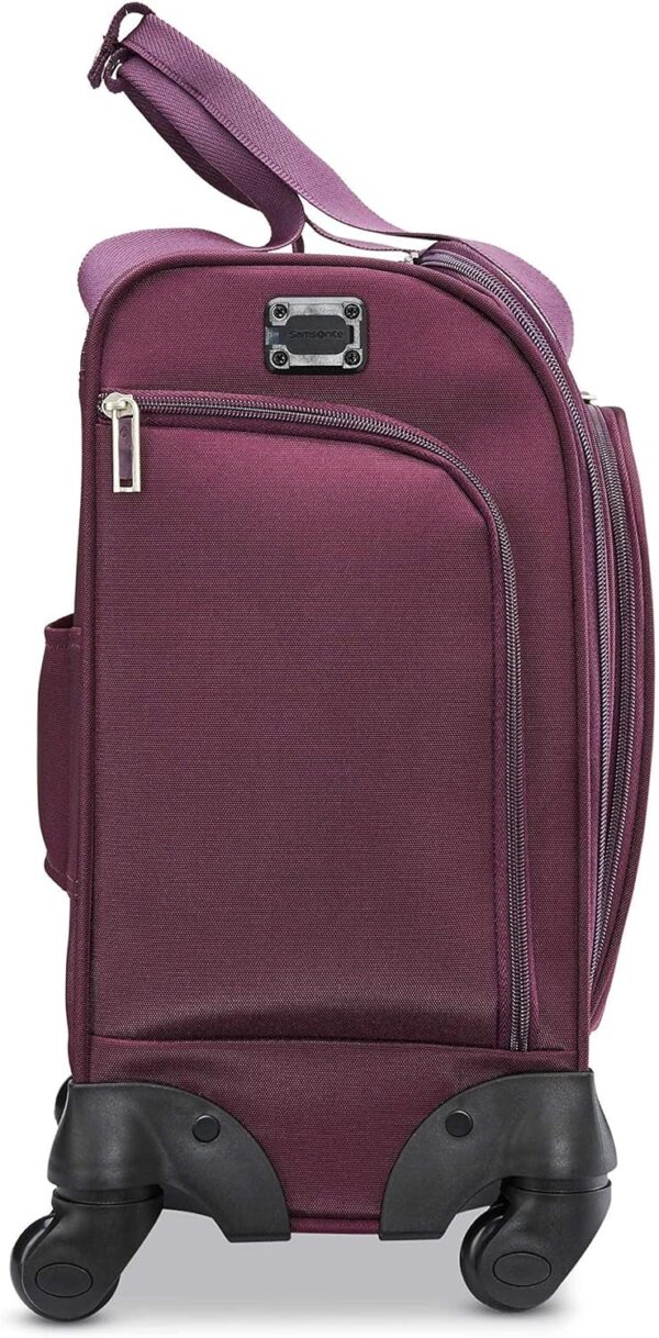 Samsonite Underseat Carry-On Spinner with USB Port, Purple, One Size - Image 3