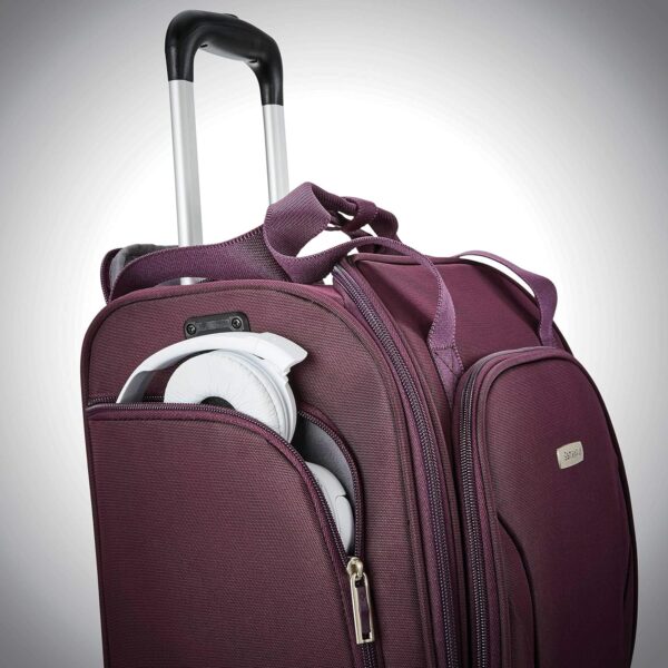 Samsonite Underseat Carry-On Spinner with USB Port, Purple, One Size - Image 6