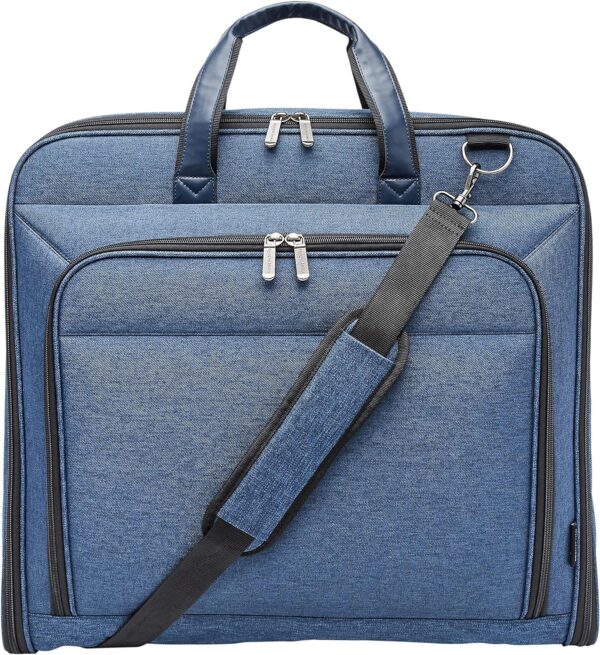 Amazon Basics Carry-On Garment Bag for Travel and Business Trips with Shoulder Strap - Navy