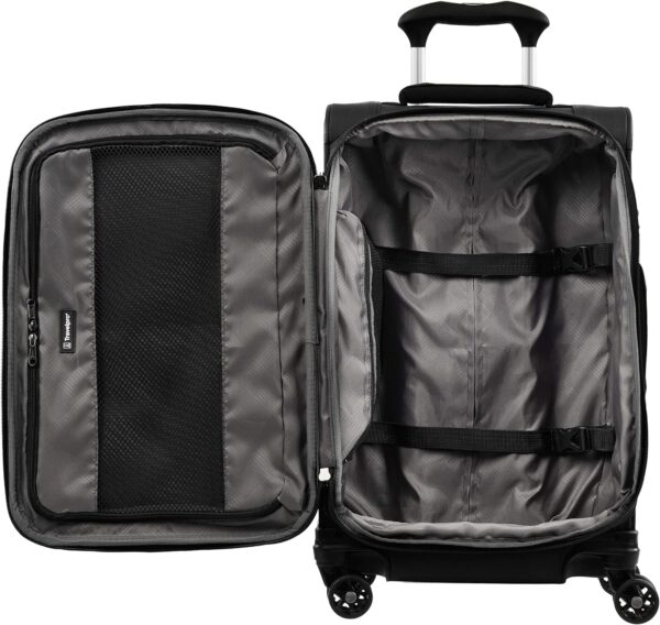 Travelpro Tourlite Softside Expandable Luggage with 4 Spinner Wheels, Lightweight Suitcase, Men and Women, Black, Carry-On 21-Inch - Image 7