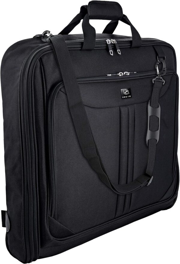 Suit Carry On Garment Bag for Travel & Business Trips With Shoulder Strap