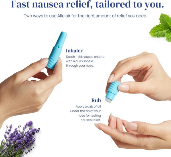 Herbal Inhaler - Natural Relief for Nausea - Non-Medicated Non-Drowsy Drug-Free - Essential for Travel - Motion Sickness - Morning Sickness - Use Anytime - 2 Inhalers - Image 6