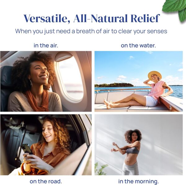 Herbal Inhaler - Natural Relief for Nausea - Non-Medicated Non-Drowsy Drug-Free - Essential for Travel - Motion Sickness - Morning Sickness - Use Anytime - 2 Inhalers - Image 4