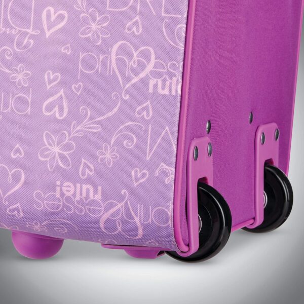 American Tourister Kids' Disney Softside Upright Luggage,Telescoping Handles, Princess 2, 18" - Image 7